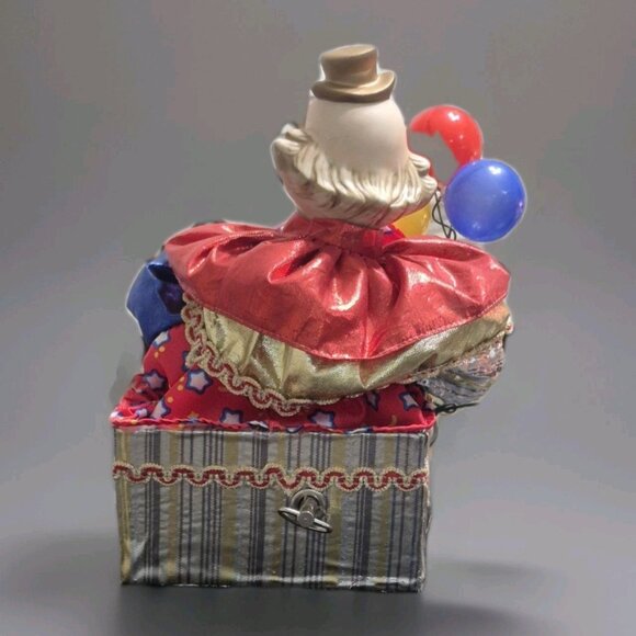 Vintage Musical Wind Up Animated Clown Music Box  "Memories" CATS Musical - Picture 3 of 6
